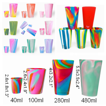 Silicone Tumbler Drinkware 40~480ml