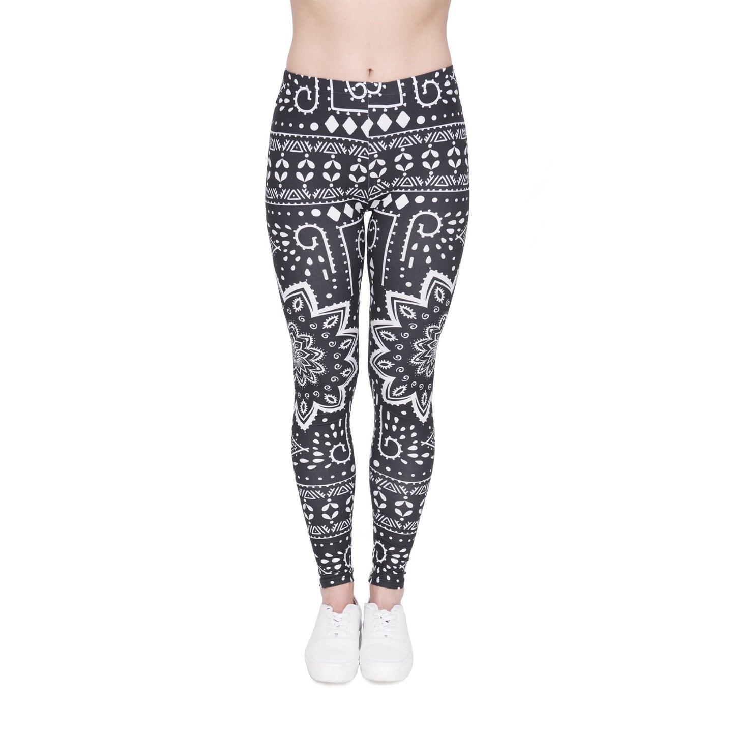 Golden Accessories Trendy Design Workout Leggings - Fun Fashion Digital Printed Cute Patterns