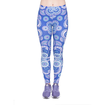 Golden Accessories Trendy Design Workout Leggings - Fun Fashion Digital Printed Cute Patterns