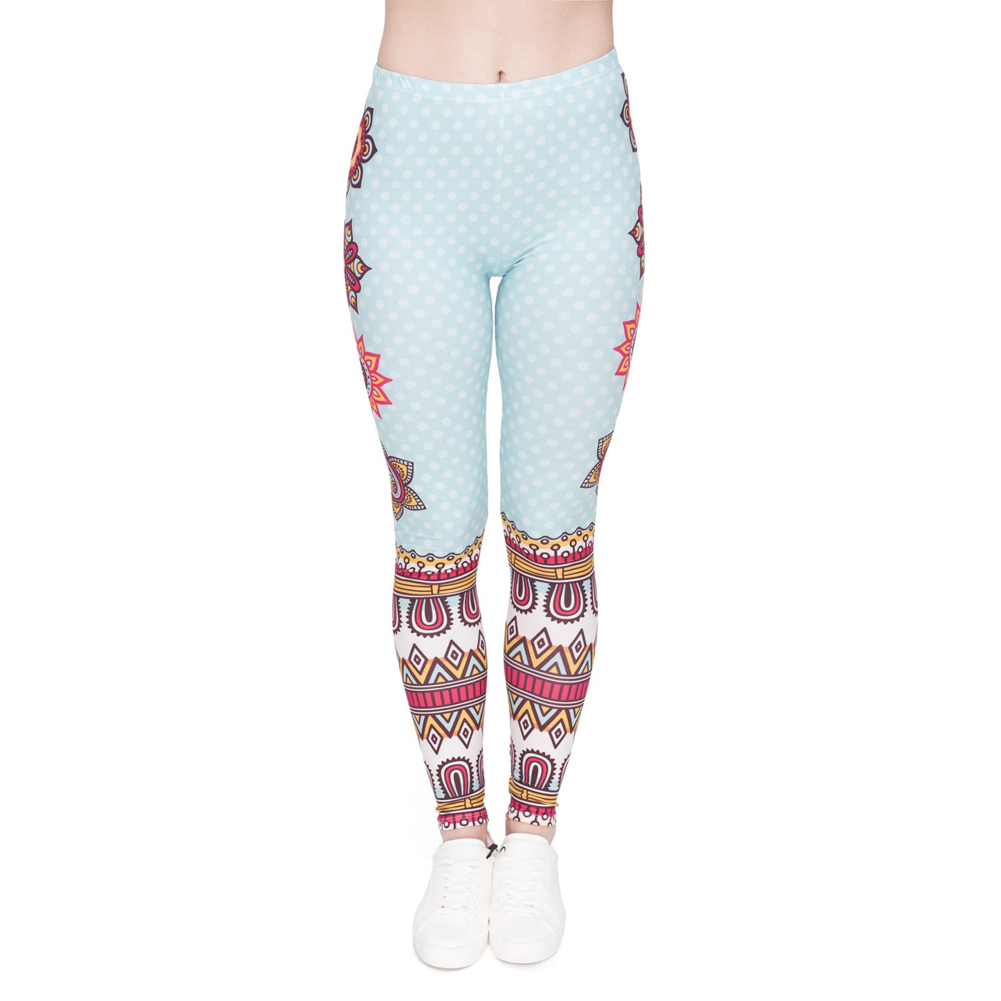 Golden Accessories Trendy Design Workout Leggings - Fun Fashion Digital Printed Cute Patterns