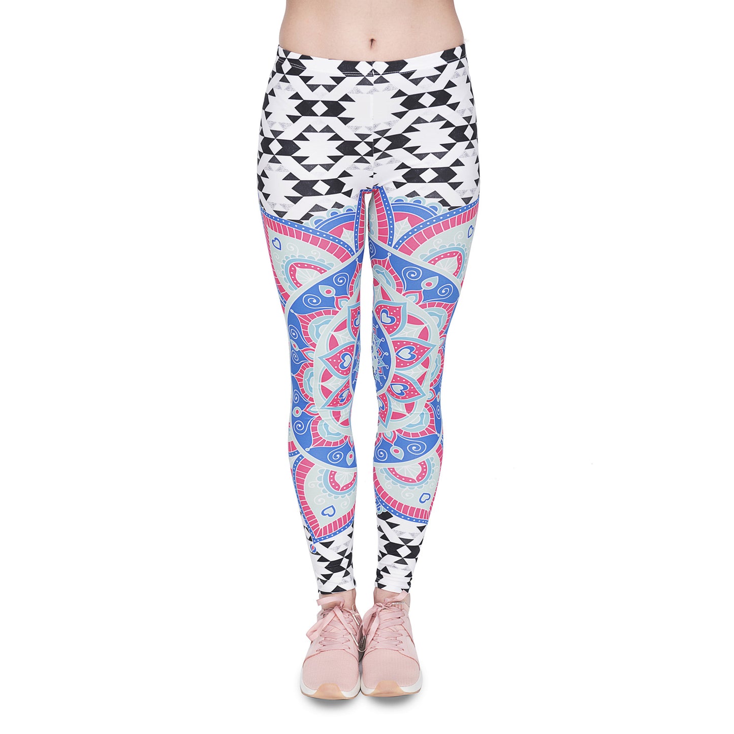 Golden Accessories Trendy Design Workout Leggings - Fun Fashion Digital Printed Cute Patterns