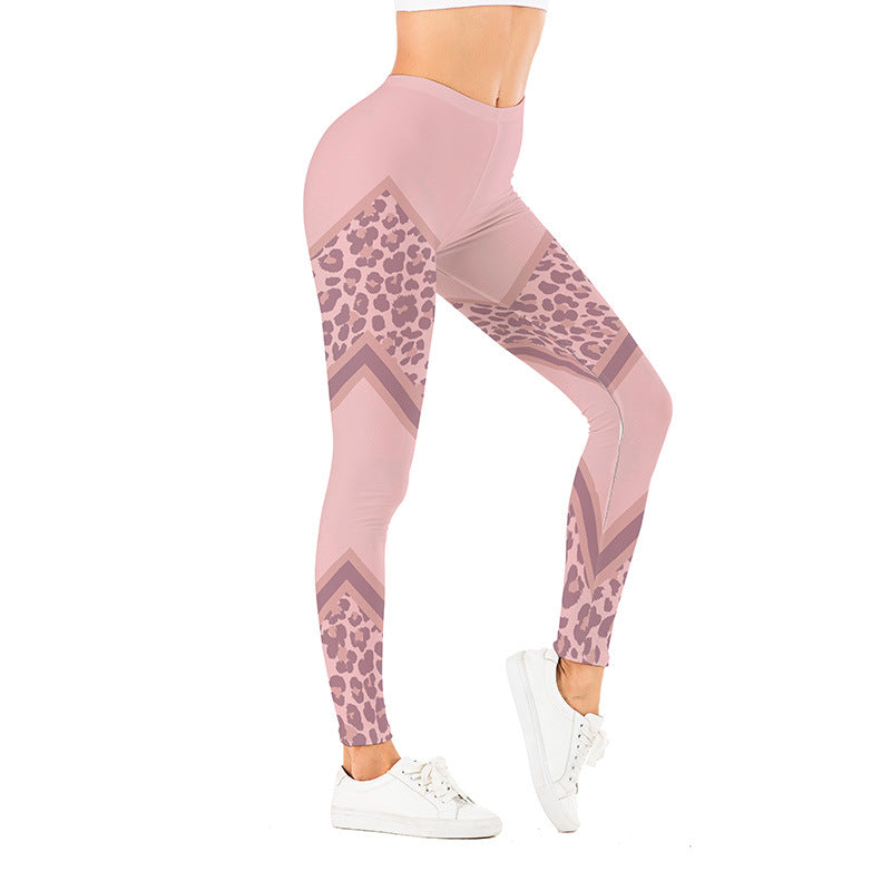 Golden Accessories Trendy Design Workout Leggings - Fun Fashion Digital Printed Cute Patterns