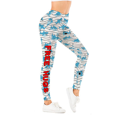 Golden Accessories Trendy Design Workout Leggings - Fun Fashion Digital Printed Cute Patterns