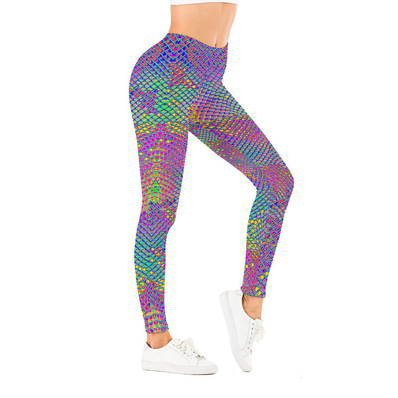 Golden Accessories Trendy Design Workout Leggings - Fun Fashion Digital Printed Cute Patterns