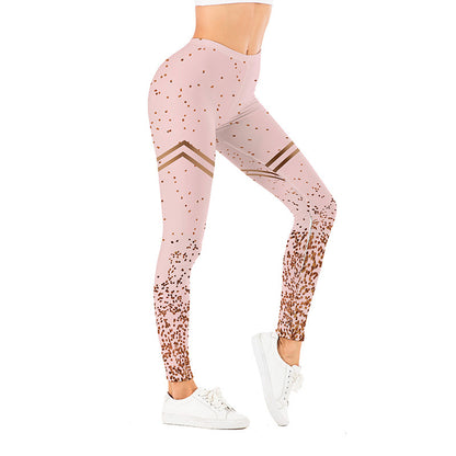 Golden Accessories Trendy Design Workout Leggings - Fun Fashion Digital Printed Cute Patterns