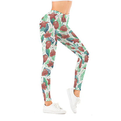 Golden Accessories Trendy Design Workout Leggings - Fun Fashion Digital Printed Cute Patterns