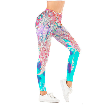 Golden Accessories Trendy Design Workout Leggings - Fun Fashion Digital Printed Cute Patterns